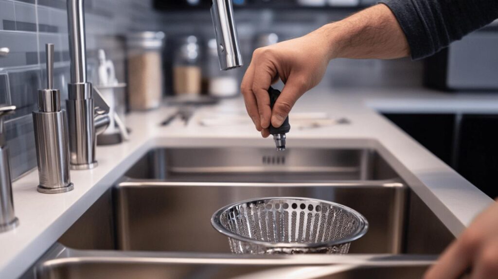 Installation d’une crepine d’evier de cuisine : les erreurs a eviter
